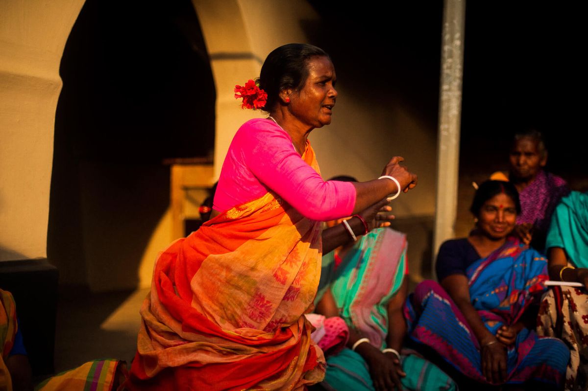 woman speaking